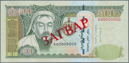 Mongolia / Mongolei: Pair With 500 Tugrik 2013 SPECIMEN P.66ds And 1000 Tugrik 2003 SPECIMEN P.67as, - Mongolia