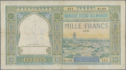 Morocco / Marokko: Banque D'État Du Maroc 1000 Francs 1950, P.16c, Still Intact Without Larger Damag - Marocco