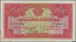 Mozambique: Companhía De Moçambique Pair With 20 Centavos 1933 P.R29 With Perforation "PAGO 5.11.194 - Mozambique