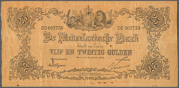Netherlands / Niederlande: 25 Gulden 1918 P. 21, 3 Vertical And 1 Stronger Horizontal Fold, No Holes - Other & Unclassified