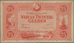 Netherlands / Niederlande: 25 Gulden December 22nd 1921, P.36, Still Nice And Great Original Shpa, S - Autres & Non Classés