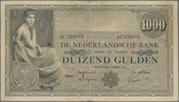 Netherlands / Niederlande: De Nederlandsche Bank 1000 Gulden 1919, P.42, Margin Split, Small Border - Other & Unclassified