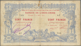 New Caledonia / Neu Kaledonien: 100 Francs 1914 Noumea Banque De L'Indochine P. 17 In Used Conditino - Nouméa (New Caledonia 1873-1985)