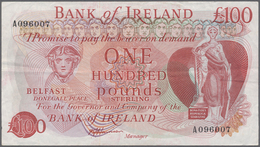 Northern Ireland / Nordirland: 100 Pounds ND P. 68b, Bank Of Ireland, Light Folds, No Holes Or Tears - Altri & Non Classificati