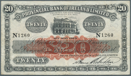 Northern Ireland / Nordirland: 20 Pounds 1929 P. 234a, Used With Several Folds, 2 Pinholes At Upper - Other & Unclassified