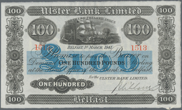 Northern Ireland / Nordirland: Ulster Bank Limited 100 Pounds 1941, P.320, Great Original Shape And - Other & Unclassified