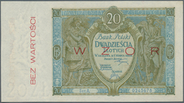 Poland / Polen: 20 Zlotych 1926 Specimen, P.66s In Perfect UNC Condition. Very Rare! - Polen