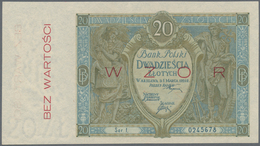 Poland / Polen: 20 Zlotych 1926 SPECIMEN, P.66s With Soft Vertical Bend At Center And Tiny Dint At L - Pologne