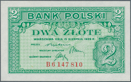 Poland / Polen: 2 Zlote 1939 Remainder, P.80r In Perfect UNC Condition. Very Rare! - Polen