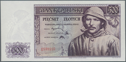 Poland / Polen: 500 Zlotych 1939 Remainder, P.86r In Perfect UNC Condition. Very Rare! - Poland