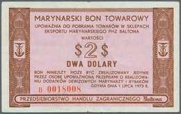 Poland / Polen: Marinarsky Bon Towarowy - Baltona, 2 Dolary 1973, P.FX54, Tiny Tears At Upper And Lo - Poland