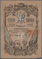 Poland / Polen: 10 Zlotych 1855, P.NL In Well Worn Condition With Several Tears And Folds. Condition - Polen