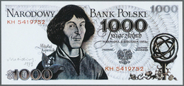 Poland / Polen: Narodowy Bank Polski, Large Size Uniface Essay Of Front And Back For The 1000 Zlotyc - Polen