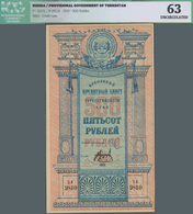 Russia / Russland: Provisional Government Of Turkestan 500 Rubles 1919, P.S1172, Some Minor Spots, O - Rusia