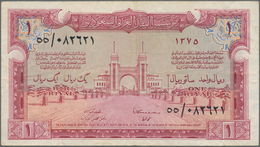 Saudi Arabia  / Saudi Arabien: 1 Riyal AH1375 (1956), P.2, Great Original Shape With A Few Folds And - Arabie Saoudite