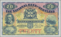 Scotland / Schottland: The National Bank Of Scotland 20 Pounds 1952, P.260c, Extraordinary Good Cond - Otros & Sin Clasificación