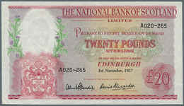 Scotland / Schottland: The National Bank Of Scotland Limited 20 Pounds 1957 P. 263, Vertically And H - Other & Unclassified