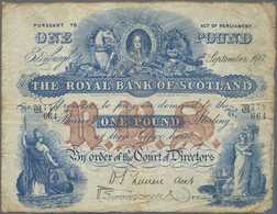 Scotland / Schottland: The Royal Bank Of Scotland 1 Pound 1917, P.316d, Still Nice And Seldom Offere - Other & Unclassified