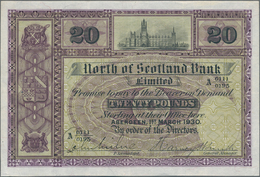 Scotland / Schottland: North Of Scotland Bank Limited 20 Pounds 1930, P.S641, Great Original Shape W - Autres & Non Classés