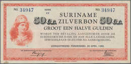 Suriname: 50 Cent 1942 Serie "rr", P.104c In VF/XF. Highly Rare In This Condition. - Surinam