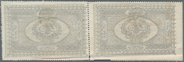 Turkey / Türkei: Banque Impériale Ottomane Uncut Pair Of 1 Kurus AH 1293-1295 (1876-78), P.46, Stain - Turkije