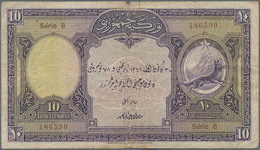 Turkey / Türkei: 10 Livres ND P. 121, Use With Folds And Creases, Stronger Center Fold With Border S - Turkije