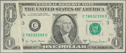 United States Of America: Error Note 1 Dollar 1977 P. 462, With Error Print, Caused By Fold Error In - Otros & Sin Clasificación