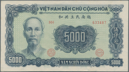 Vietnam: 5000 Dong 1953, P.66a, Excellent Condition Without Folds, Just A Tiny Tear At Lower Margin, - Viêt-Nam