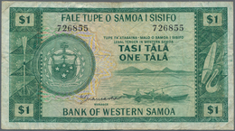 Western Samoa / West-Samoa: Pair With 1 And 2 Tala ND(1967), P.16b, 17a, Both In Used Condition With - Samoa