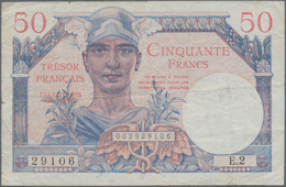 France / Frankreich: Interesting Lot With 29 Banknotes From 1912 To The 1950's Comprising For Exampl - Otros & Sin Clasificación