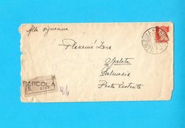 WW2 ... TRIESTE - BARCOLA ... 1943. Registered Letter (Posta Raccomandata) Travelled To Spalato Dalmazia * Italy Italia - Sonstige & Ohne Zuordnung