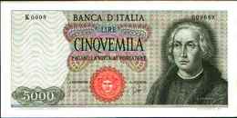 1788) Splendida Banconota Da 5000 LIRE CRISTOFORO COLOMBO I° TIPO DEL -3-9-1964 - 5.000 Lire