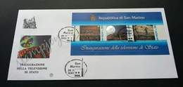 San Marino Inauguration Of Television Studio 1993 (miniature FDC) *Hologram Effect *unusual - Briefe U. Dokumente