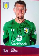 Aston Villa FC Jed Steer - Handtekening