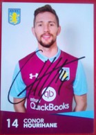 Aston Villa FC  Conor Hourihame  Signed  Card - Handtekening