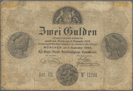 Deutschland - Altdeutsche Staaten: Kgl. Bayer. Staats-Schuldentilgungs-Commission 2 Gulden 1866, PiR - [ 1] …-1871 : Etats Allemands