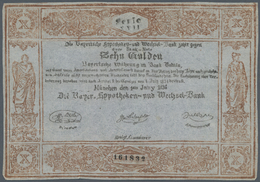 Deutschland - Altdeutsche Staaten: Zeitgenössische Fälschung Einer 10-Gulden-Note Der Bayerischen Hy - [ 1] …-1871 : German States