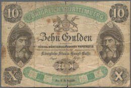 Deutschland - Altdeutsche Staaten: Königreich Württemberg, Königliche Staats-Haupt-Kasse 10 Gulden 1 - [ 1] …-1871 : Duitse Staten