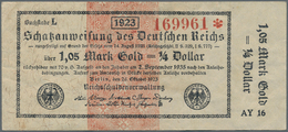 Deutschland - Deutsches Reich Bis 1945: Schatzanweisung Zu 1,05 Mark Gold = 1/4 Dollar Vom 26.10.192 - Sonstige & Ohne Zuordnung