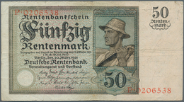 Deutschland - Deutsches Reich Bis 1945: 50 Rentenmark 1925, Ro.162 In Stärker Gebrauchter Erhaltung - Otros & Sin Clasificación