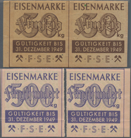 Deutschland - Alliierte Miltärbehörde + Ausgaben 1945-1948: Eisenmarken Der F.S.E. (evtl. Fachgruppe - Altri & Non Classificati