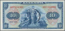 Deutschland - Bank Deutscher Länder + Bundesrepublik Deutschland: 10 Mark 1948 Mit B-Stempel Ro. 239 - Other & Unclassified