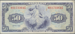Deutschland - Bank Deutscher Länder + Bundesrepublik Deutschland: 50 DM 1948 Ro.242 Und 20 DM 1949 R - Autres & Non Classés