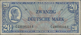 Deutschland - Bank Deutscher Länder + Bundesrepublik Deutschland: 20 DM 1948 "Liberty", Ro.246, Stär - Autres & Non Classés