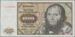 Deutschland - Bank Deutscher Länder + Bundesrepublik Deutschland: 1000 DM 1960 Ersatznote Serie "Z/A - Other & Unclassified