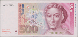 Deutschland - Bank Deutscher Länder + Bundesrepublik Deutschland: 500 DM 1991 Ersatznote YA/A, Ro.30 - Autres & Non Classés
