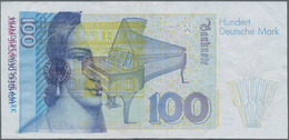 Deutschland - Bank Deutscher Länder + Bundesrepublik Deutschland: 100 DM 1996, Ro.310a Mit Abklatsch - Other & Unclassified