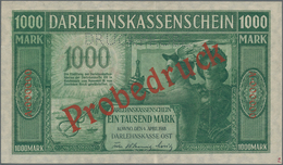 Deutschland - Nebengebiete Deutsches Reich: Darlehenskasse Ost - KOWNO, 1000 Mark 1918 Muster, Ro.47 - Sonstige & Ohne Zuordnung