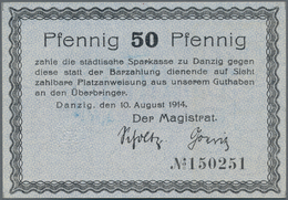 Deutschland - Nebengebiete Deutsches Reich: Danzig - Magistrat Der Stadt 50 Pfennig 1914 Mit Rücksei - Andere & Zonder Classificatie