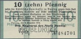 Deutschland - Nebengebiete Deutsches Reich: Danzig - Magistrat Der Stadt 10 Pfennig 1916 Mit Perfora - Altri & Non Classificati